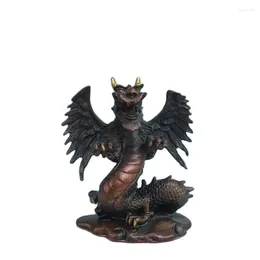 Figurines décoratives Bronze Bronze Zodiac Dragon Home Decoration Flying Living Room