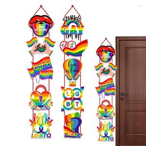 Figurines décortines Rainbow Outdoor Decor 10pcs Love Is Decorations Festive for Celebrations Cute Party Favors Front