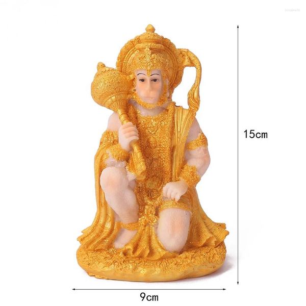 Figurines décoratives en résine, Statue artisanale, dieu singe, décoration du Temple Hanuman