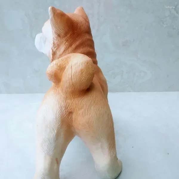 Figurines décoratines résine artisanat simulé pour chiens ornements de salon armoires télévisées décorations artisanales dessin animé en gros