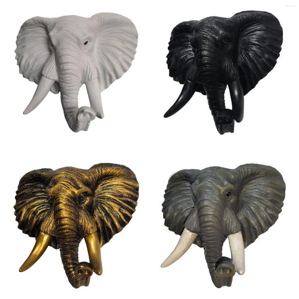 Figurines décoratines Résine Elephant Wall Art Decoration