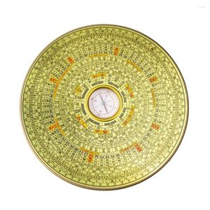 Decoratieve beeldjes Hars Feng Shui Chinees luopan kompas koperachtig oppervlak Luo Jing Yi Bagua Professional Master Supplies Lucky Home