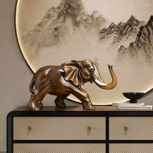Figurines décoratives Résine rétro Ornements d'éléphants de bon augmentation