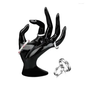 Decoratieve beeldjes Ring Display Hand OK gebaar sieradenrek Mannequin Home Decoratie Organisatoren Showcase Stand Support