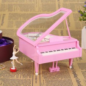 Decoratieve beeldjes Romantisch piano model Dancing Ballerina Music Box Clockwork Musical Boxes