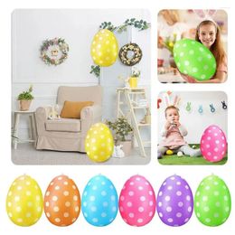 Figuras decorativas seguras para huevos de Pascua, bola inflable multiusos de PVC, sin deformación, adorno bonito y fiable para césped