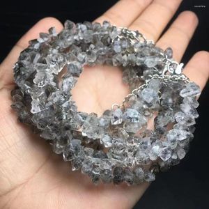 Figurines décoratives vente cristal naturel Hekimer diamant pierre brute Bracelet mode cadeau de guérison à des amis