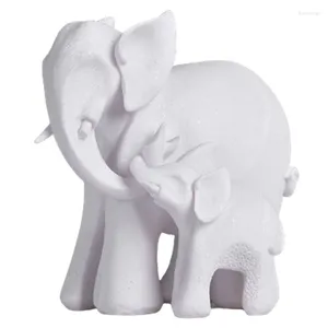 Figurines décoratines sculpture grès mère et fils éléphant résine artisanat décoration décoration ornements cadeaux de bureau