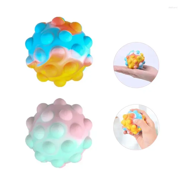 Figuras decorativas Presión de silicona Reducción de la bola lenta Rebound Pressing juguete y burbuja única
