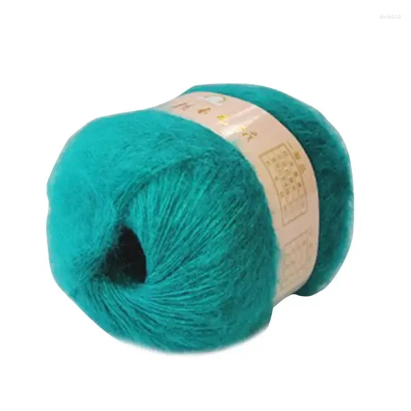 Figuras decorativas de lana suave hilo de lana de lana de bricolaje de bufla de chal de bricolaje suministros de rosca de crochet