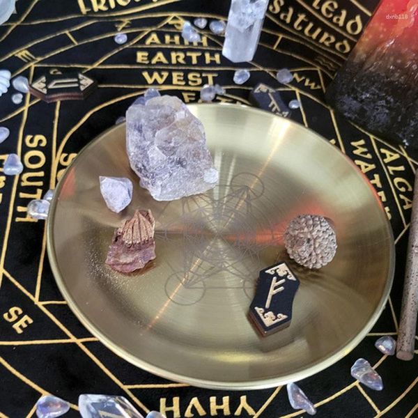 Figurines décoratives étoile pendule planche bougeoir sorcière plaque chandelier autel plateau de service outils de divination pour les cérémonies décor yoga