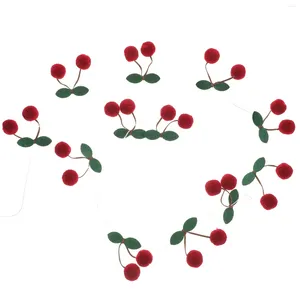 Decoratieve beeldjes Strawberry Kitchen Decor Bayberry Ball String Ornament Christmas Tree Decorations Home Waxberry