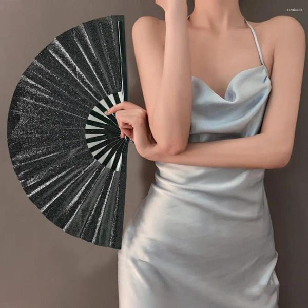 Figurines décoratives élégantes ventilateur à main le poteau à tendances tendance pliage portable pour décoration de voyage à domicile extérieur