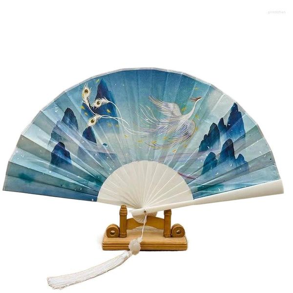 Figuras decorativas Verano Fresco Abanico Plegable Pareja Modelos Chino Clásico De Mano Hanfu A Juego Po Accesorios Ventilador Cultural Artesanía Regalo