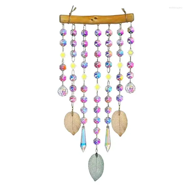 Figurines décoratives Sun Catcher Crystal Wind Chime Suncatchrr Hanging Rainbow Maker