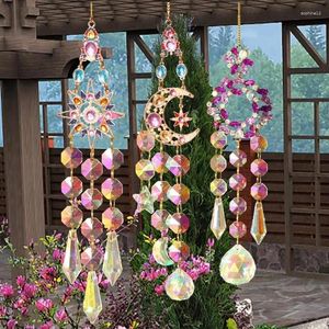 Decoratieve beeldjes Sun Catcher Ornament Crystal Star Prism Rainbow Maker Light Home Art Craft Hanging Window Outdoor Pendant