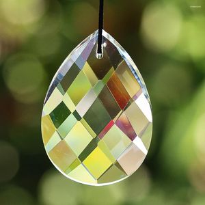 Decoratieve beeldjes Suncatcher Clear Crystal Hangende hanglagglas kunstwerk prisma faceted diy wind chime kroonluchter accessoires Home