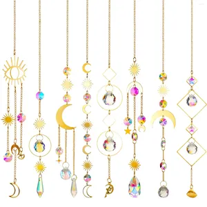 Figurines décoratives Suncatcher Prisms Crystal Wind Chime Garden Windchime Window Hanging Light attrapant le pendentif ornement rideau décor