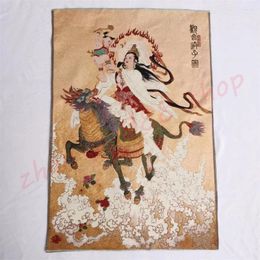 Figuras decorativas Thangka/Decoración del hogar Pintura/Avalokitesvara/Kylin da hijo/auspicioso