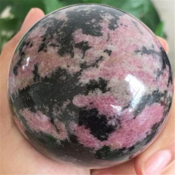Figurines décoratives La beauté naturelle de la réhabilitation des boules pétrochimiques en cristal de quartz rose