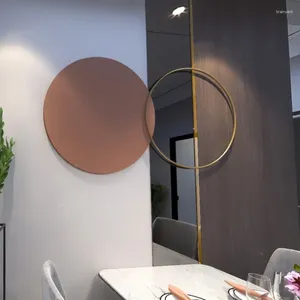 Decoratieve beeldjes driedimensionale lotusblad metalen muur hangende woonkamer decoratie creatieve studio achtergrond
