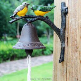 Figurines décoratives Deux petits oiseaux modélisation de porte sonne