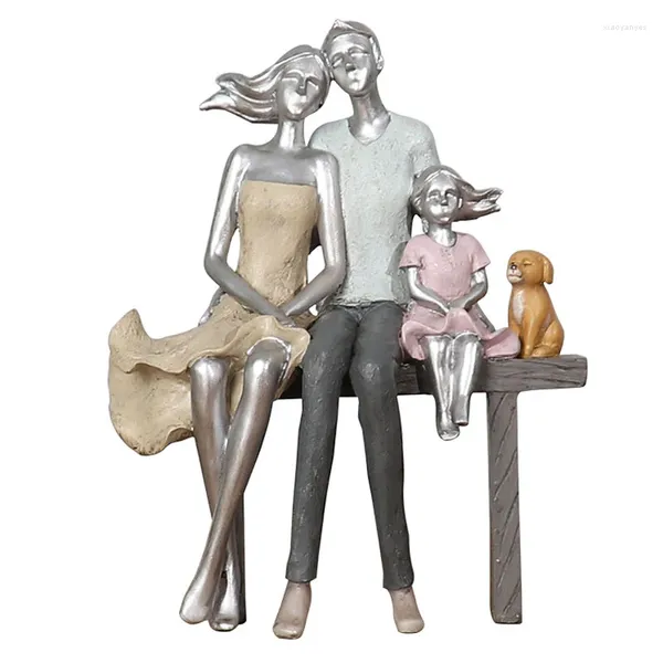 Figurines décoratives, cadeau de mariage pour la saint-valentin, pour petites amies, style nordique moderne, amour, famille, meuble TV, ornements, décor de salon