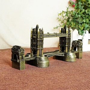 Figurines décoratives Vintage Architecture London Bridge Model Antique Building for Home Decoration Tour Souvenir