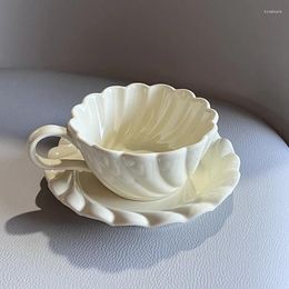 Decoratieve beeldjes vintage herbruikbare koffiekopje draagbare reis Turkse luxe thee porselein meisjes tazas de ceramica creativas set