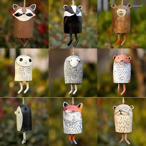 Figuras decorativas Chime Vintage Wind Chime - Estilo boho adecuado para la decoración del patio del jardín al aire libre.Linda marmota de animal