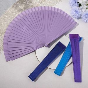 Decoratieve Beeldjes Vintage Houten Vouwventilator Chinese Klassieke Dans Bruiloft Fsahion Hand Fans Geschenken Kunst Ambachtelijke Ornamenten Thuis