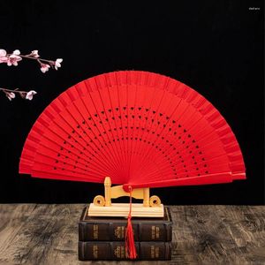 Figurines décoratives vintage en bois pliant fan fan de style chinois danse de chambre japonaise décoration de chambre et décoration cadeaux