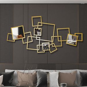 Dekofiguren Wanddeko Spiegel Anhänger Wohnzimmer Sofa Hintergrund Metall