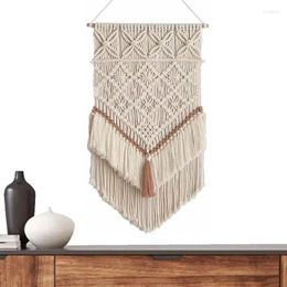 Figuras decorativas Macrame colgante Tapestry Tapestry Art Decor Hermoso para boho Home Apartment Nursery and Party Decorations