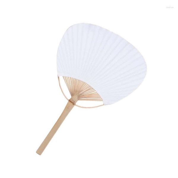 Figuras decorativas de bambú blanco PAI Fan Pure Ancient Hand para DIY Craft Making Supplies Party Favors China