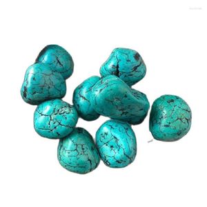 Figurines décoratives en cristal brut, pierre bleue Turquoise, gravier Quartz, Sotnes pour la décoration, vente en gros