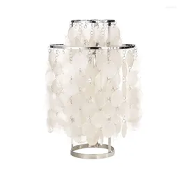 Decoratieve beeldjes Wind Chime Design Lampada Da Tavolo Moderne Decoratie Sea Shell Tafellamp