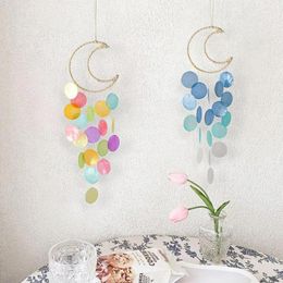 Decoratieve beeldjes Wind Chime Shell Moon Handmade Hangende Dream Catcher Pendant Garden Wall Decoration Room Decor