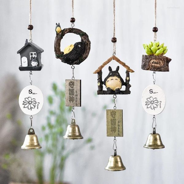 Figurines décoratives Éolien carillon Copper Copper Bell Plant plante japonaise Style créatif Points suspendus décorations de la journée du professeur