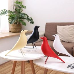 Figurines décoratives décoration d'oiseau en bois