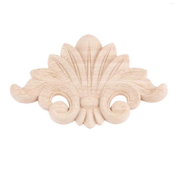 Figuritas decorativas Apliques tallados en madera Onlay 17 12 cm Tallas Calcomanía para cabecero Puerta Cama Gabinete de pared Cofre Tocador Muebles Decoración