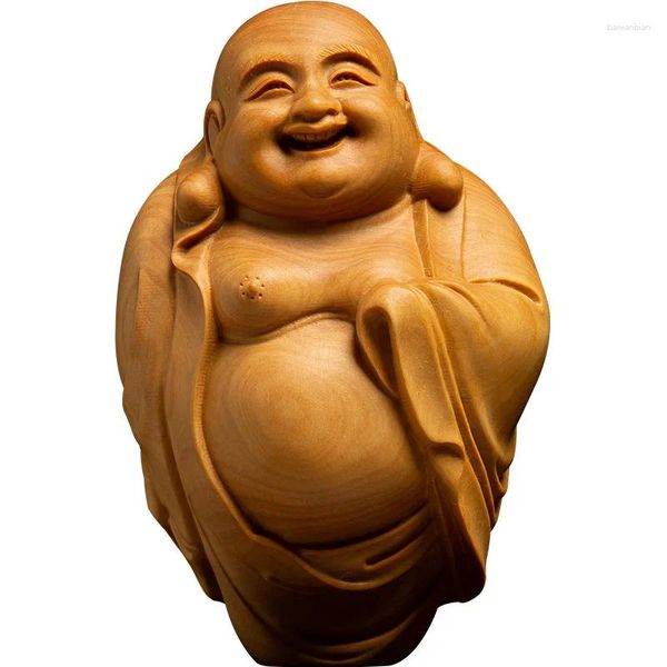 Figurines décoratives XS208-8cm à la main sculptée à la main Figurine Figurine Bouddha Statue Home Decor -feng Shui Belly Maitreya Sculpture