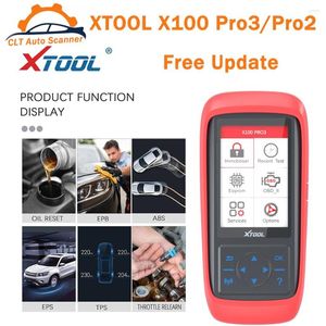 Figurines décoratives XTOOL X100 Pro3 Pro2 OBD2 Programmeur de clé de voiture Lecteur de code OBDII EOBD Outil de diagnostic Multi-langue Mise à jour gratuite OBD