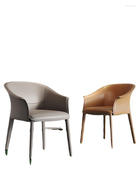 Figurines décoratives YY maison moderne minimaliste nordique lumière luxe accoudoir dossier concepteur chaise d'étude