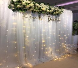 Decoratieve bloemrij kransen 50100cm DIY Wedding Bloemwand Arrangement Leveringen Silk Peonies Rose kunstbloemen Decor R3811415