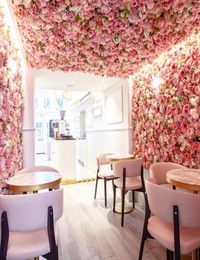 Mur de fleur décoratif 40x60cm belle rose de soie décoration de mariage de fleur artificielle de haute qualité fond de mariage romantique D6663442