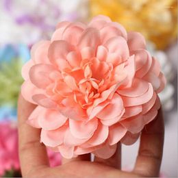 Fleurs décoratives 1-10 pièces soie artificielle fleur Cola têtes pour mariage maison fête décor bricolage chapeau pantoufles faux mur 8.5 cm