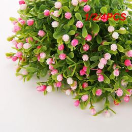 Fleurs décoratives 1/2/4 pièces Bouquet de Milan artificiel pour fête mariage fausse plante maison vacances décorations de noël plantes