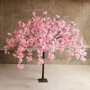 Decoratieve Bloemen 1.2M/4FT Kunstmatige Kersenboom Bloesem Weelderige Bruiloft Nep Zijde Feest Huis Tuin Achtergrond Decoratie