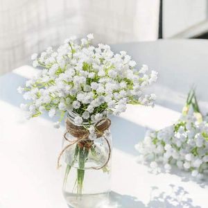 Decoratieve Bloemen 1/3/5 Stuks Baby's Adem Kunstmatige Boeket Plastic Gypsophila Nep Voor Home Decor Bruiloft decoratie Accessoires